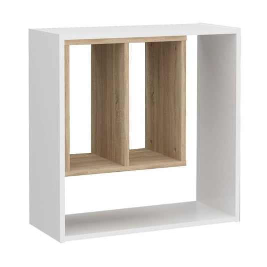 FMD estante de pared con 3 compartimentos abiertos 58,3x24,4x58,6 cm