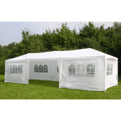 Tente de fête HI avec parois latérales 3 x 9 m blanche