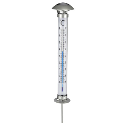 HI Solar-Gartenleuchte mit Thermometer