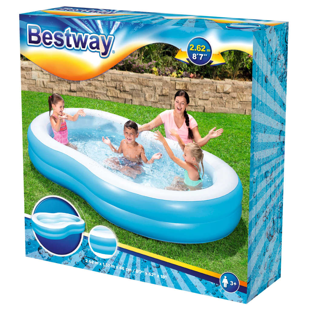 Piscina familiar Bestway Big Lagoon 262x157x46 cm