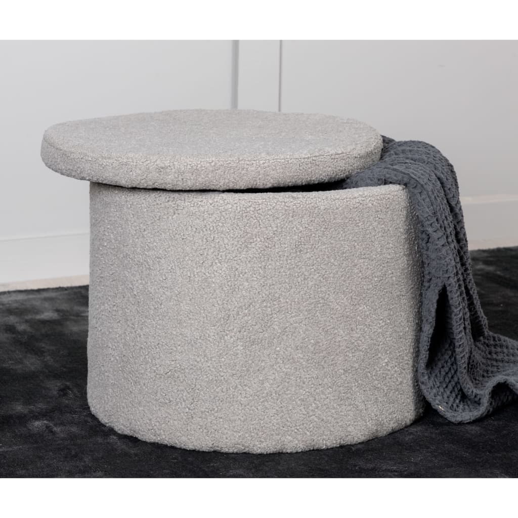 Venture Home Tabouret Dunken 51x51x43 cm Teddy Gris