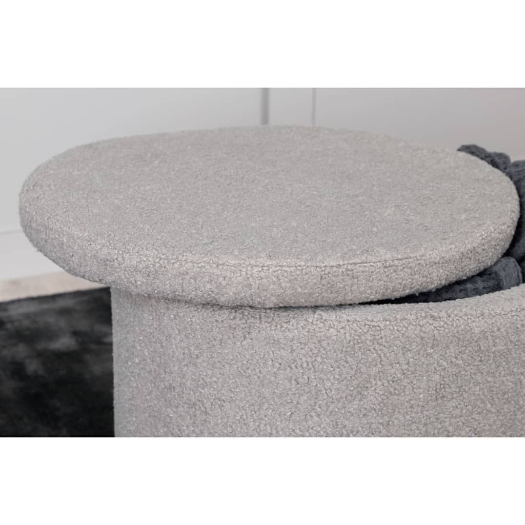 Venture Home Tabouret Dunken 51x51x43 cm Teddy Gris