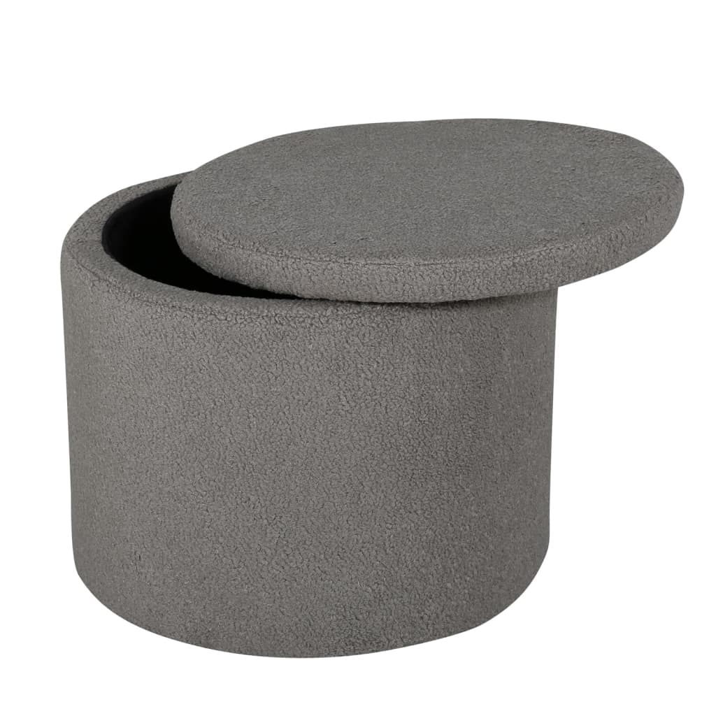 Venture Home Tabouret Dunken 51x51x43 cm Teddy Gris