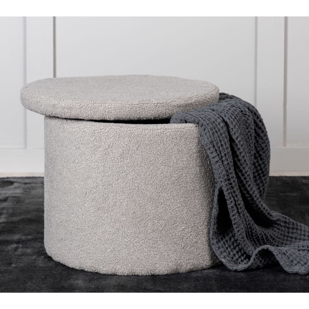 Venture Home Tabouret Dunken 51x51x43 cm Teddy Gris