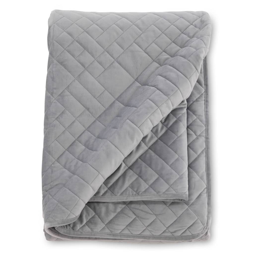 Venture Home Colcha Jilly 80x260 cm Poliéster Gris Claro