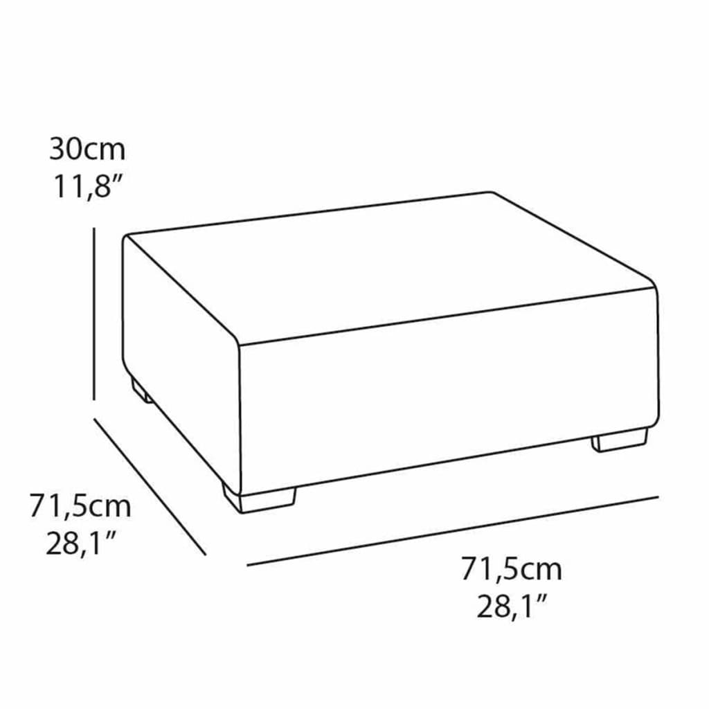 Garten-Couchtisch Salta/Sapporo Graphitgrau 236104