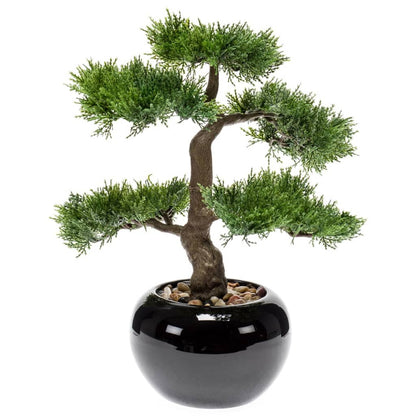 Emerald Kunstpflanze Bonsai Zeder Grün 34 cm 420003