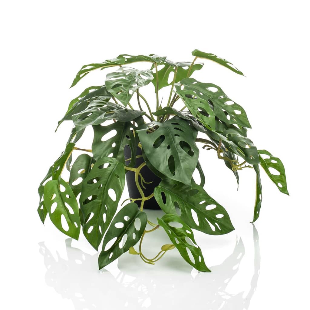 Mono Monstera artificial Esmeralda 55 cm en maceta