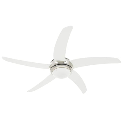 Ventilador de techo decorativo con bombilla 128 cm blanco