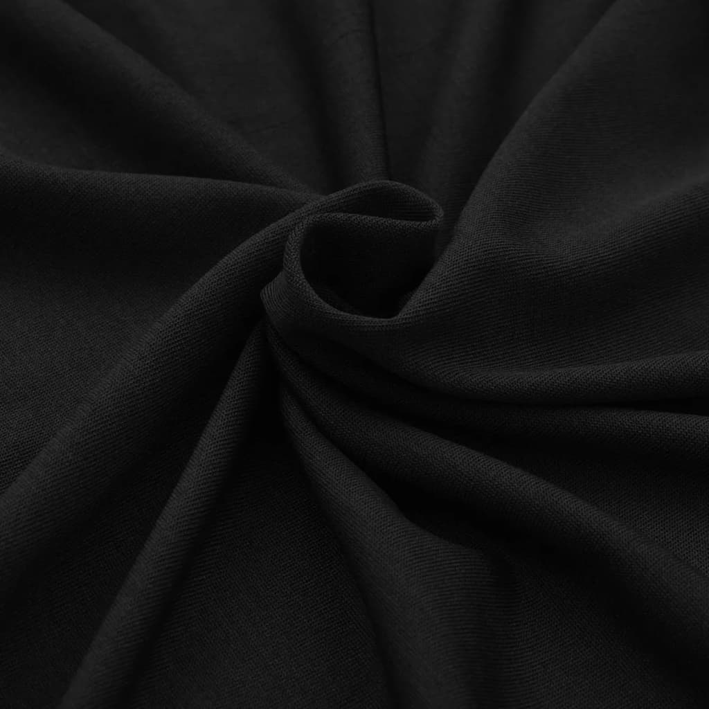 Nappe extensible 2 pièces 120 x 60,5 x 74 cm noir