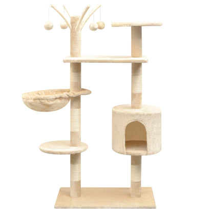 Arbre à chat 125 cm beige