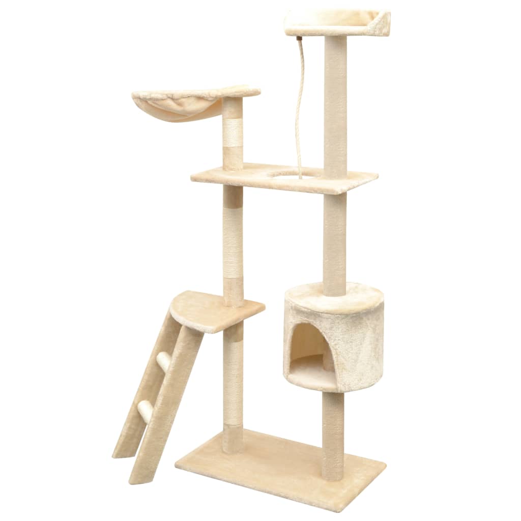 Arbre à chat en sisal 150 cm beige