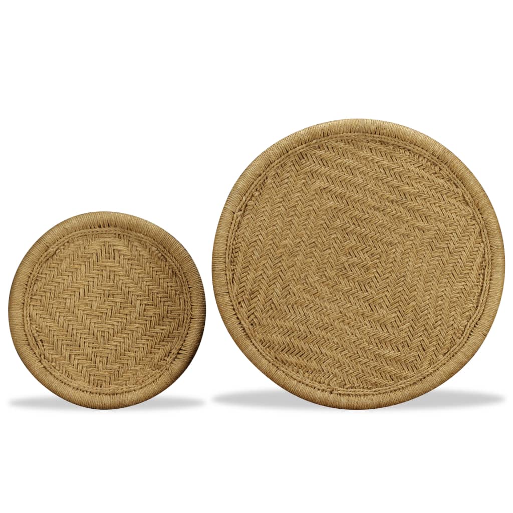 Couchtisch-Set 2-tlg. Naturjute