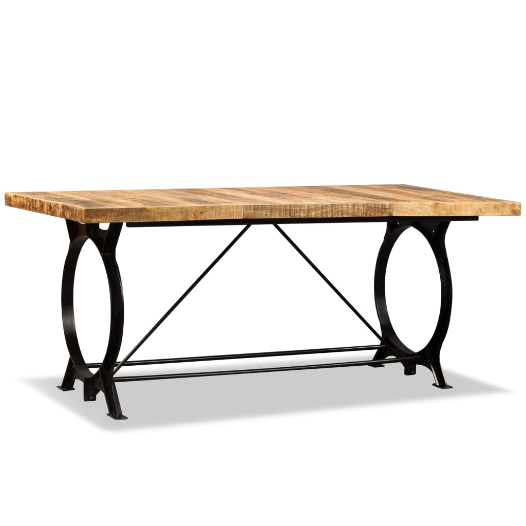 Mesa de comedor madera maciza de mango rugoso 180 cm