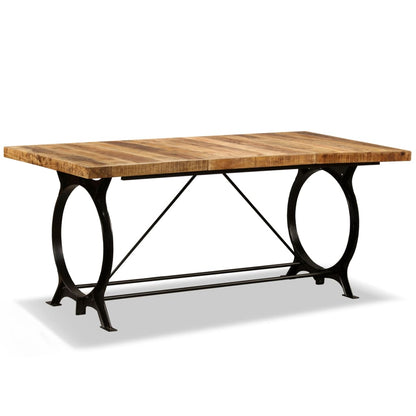 Mesa de comedor madera maciza de mango rugoso 180 cm