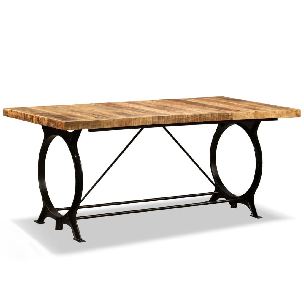 Mesa de comedor madera maciza de mango rugoso 180 cm