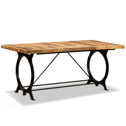 Mesa de comedor madera maciza de mango rugoso 180 cm