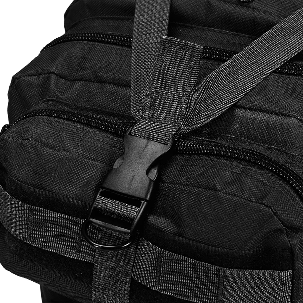 Rucksack Armee-Stil 50 L Schwarz