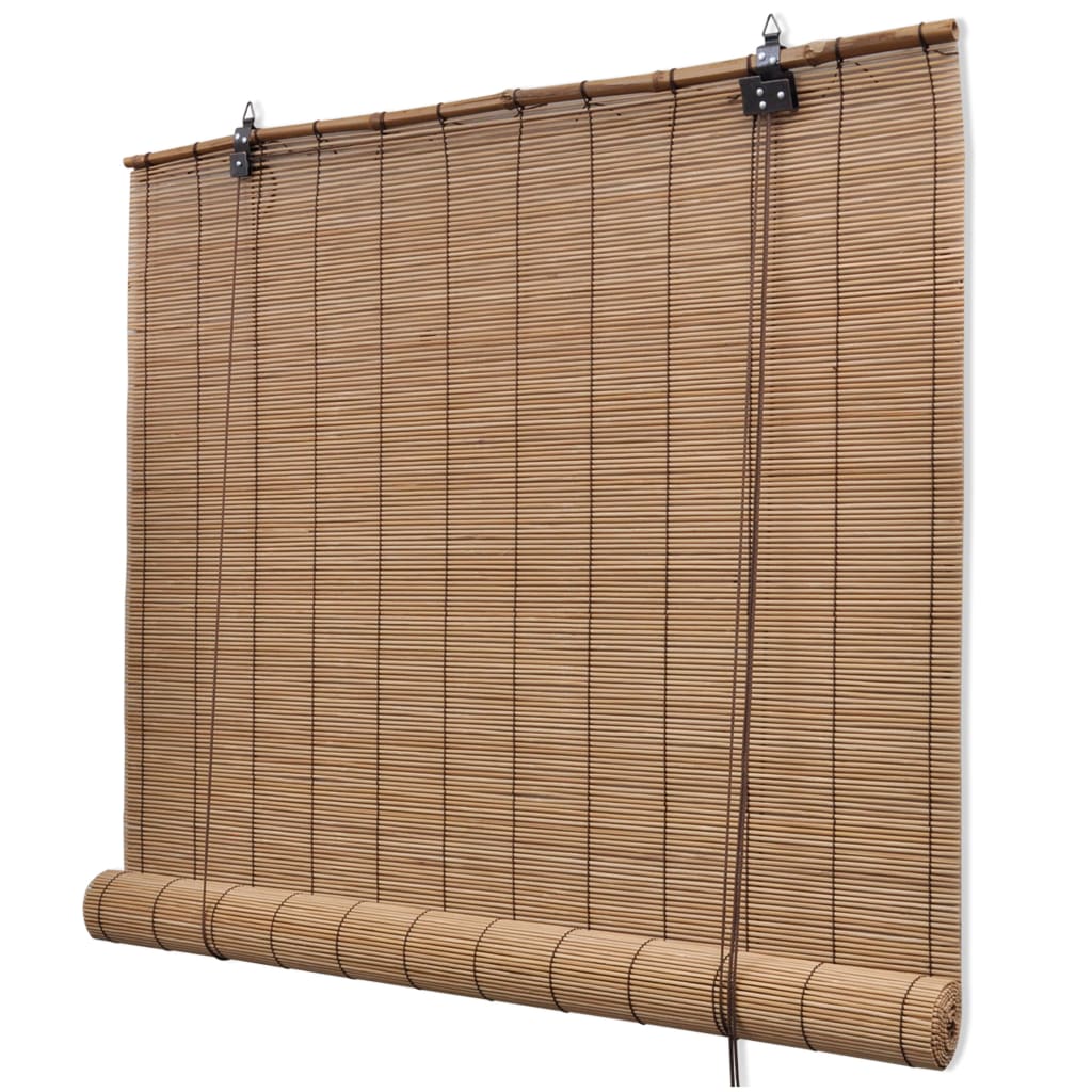 Store enrouleur en bambou 150x160 cm marron