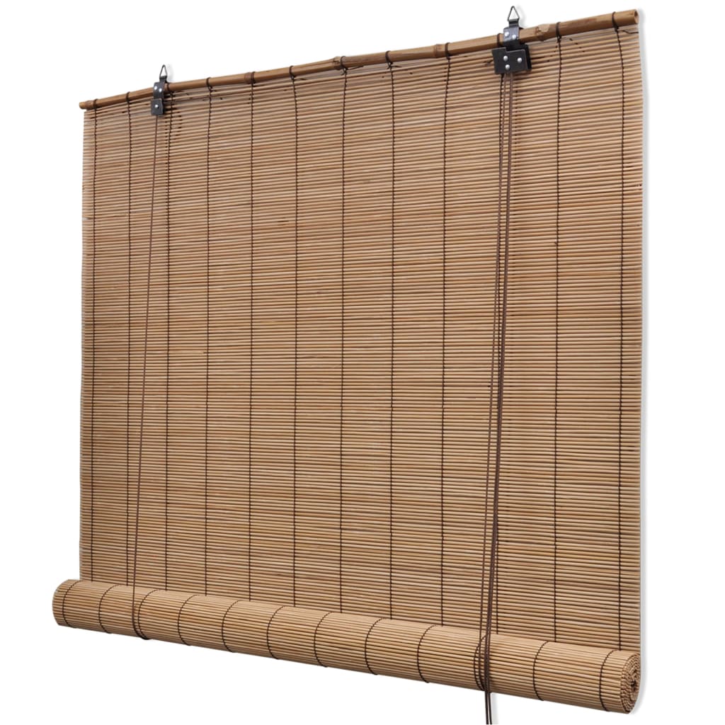 Store enrouleur en bambou 80x220 cm marron