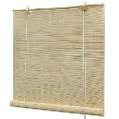 Estor enrollable de bambú 80x220 cm natural