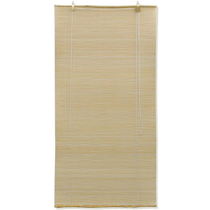 Estor enrollable de bambú 80x220 cm natural