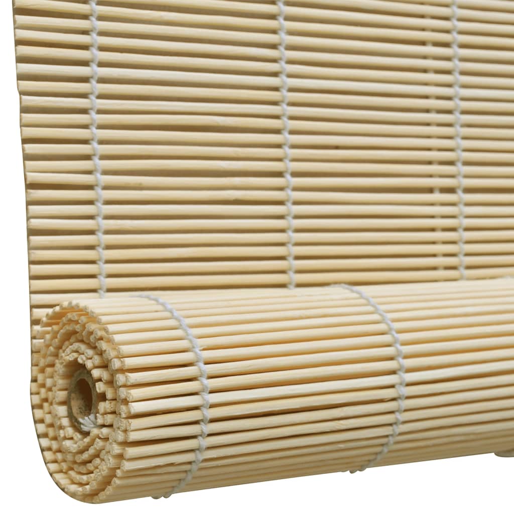 Estor enrollable de bambú 80x220 cm natural