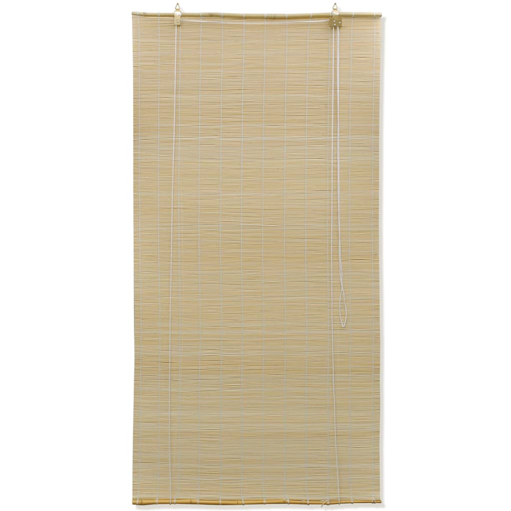 Estor enrollable de bambú 140x220 cm natural