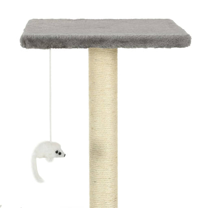 Rascador para gatos de sisal 95 cm gris