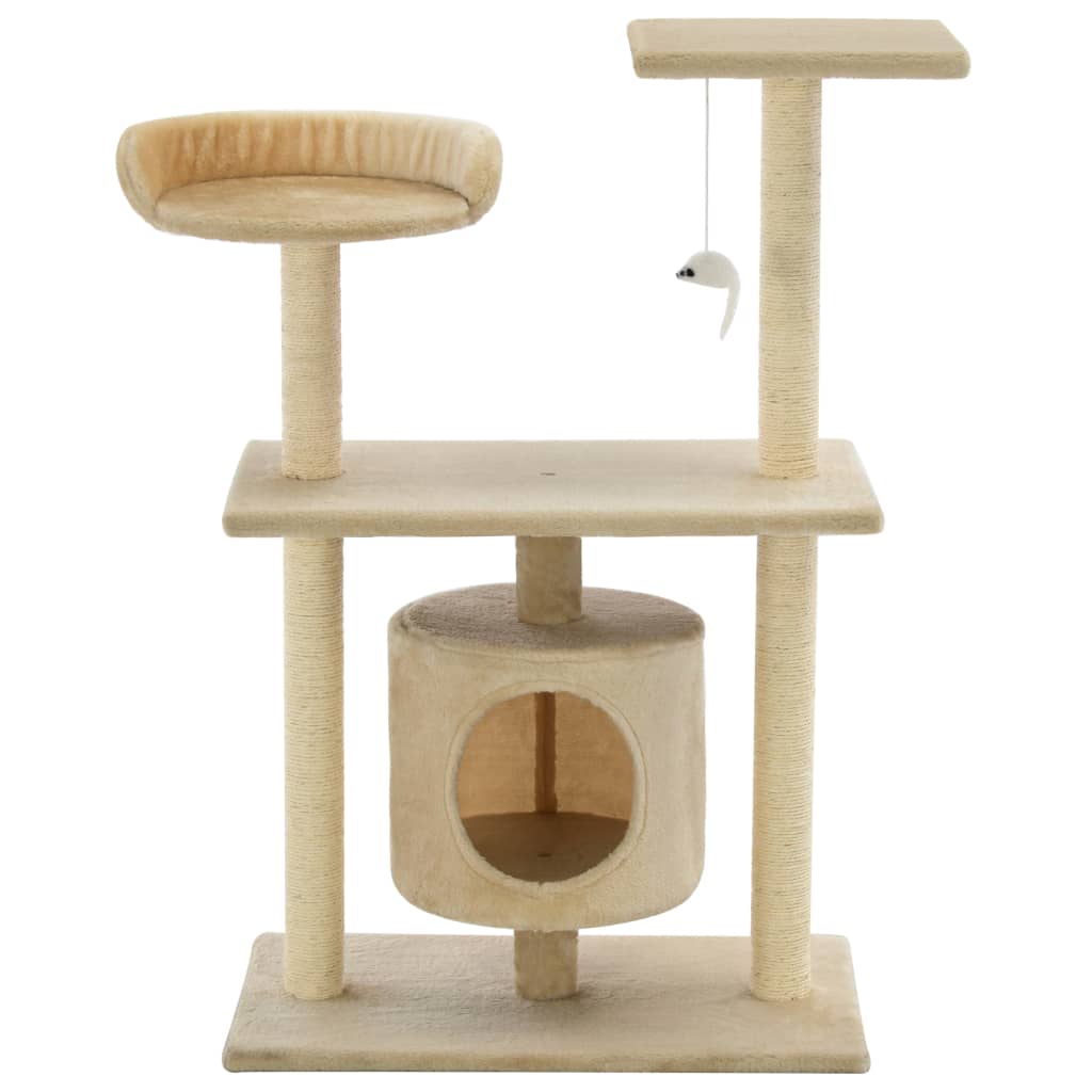 Arbre à chat en sisal 95 cm beige