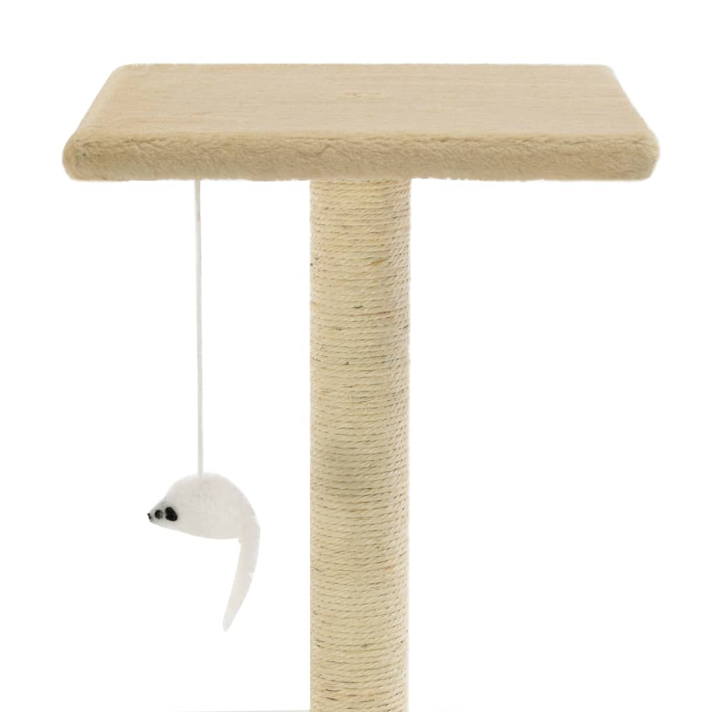 Arbre à chat en sisal 95 cm beige