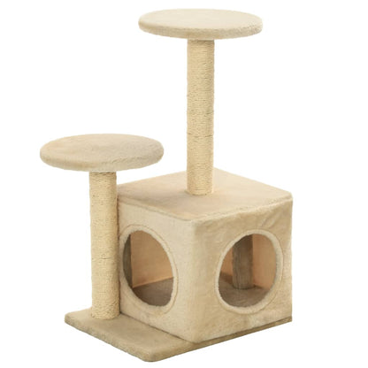 Arbre à chat en sisal 60 cm beige