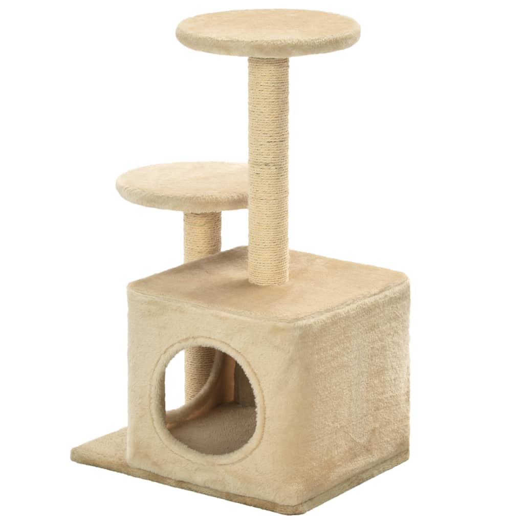 Arbre à chat en sisal 60 cm beige