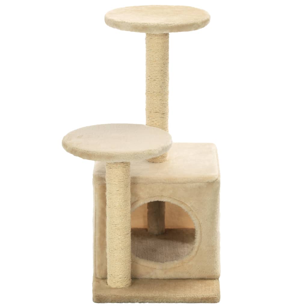 Arbre à chat en sisal 60 cm beige