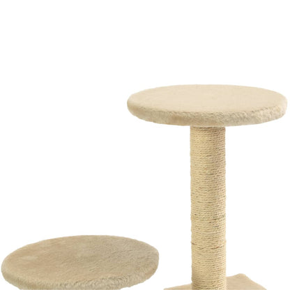 Arbre à chat en sisal 60 cm beige