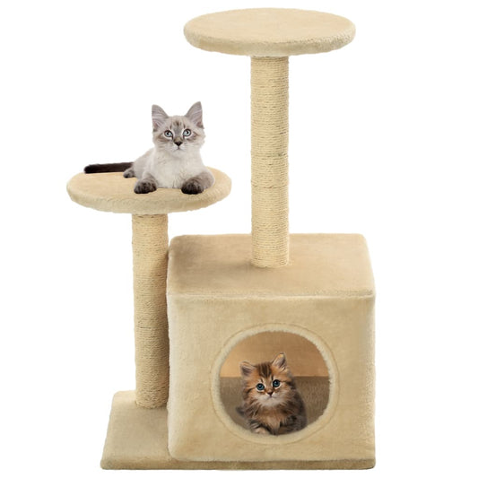 Arbre à chat en sisal 60 cm beige