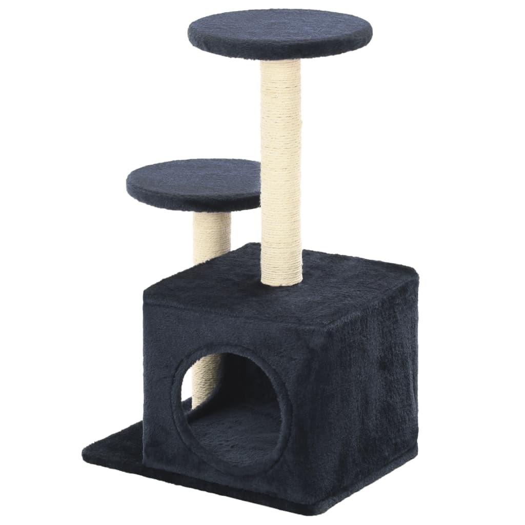 Arbre à chat en sisal 60 cm bleu foncé