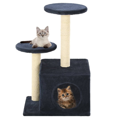 Arbre à chat en sisal 60 cm bleu foncé