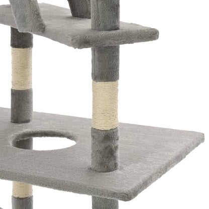 Arbre à chat en sisal 230 - 260 cm gris