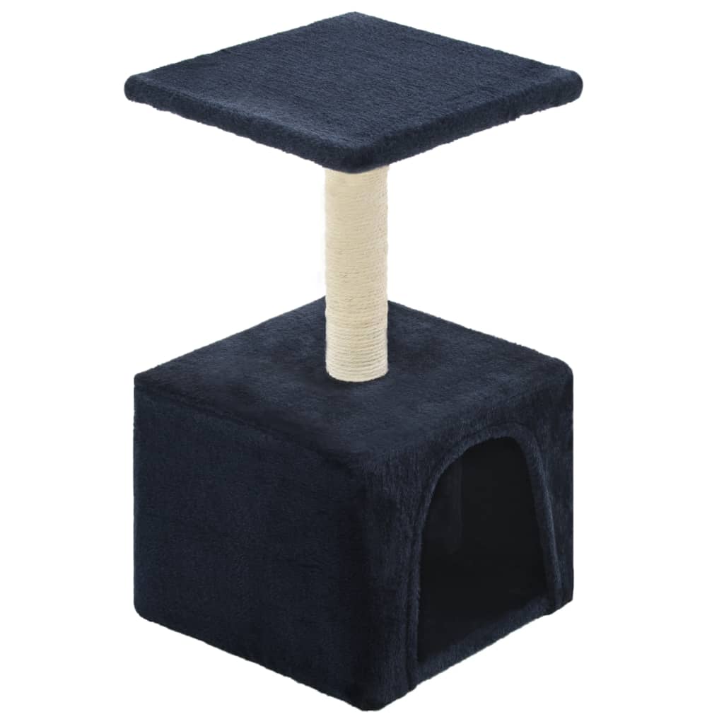 Arbre à chat en sisal 55 cm bleu foncé