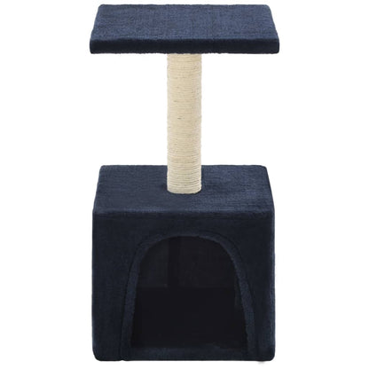 Arbre à chat en sisal 55 cm bleu foncé