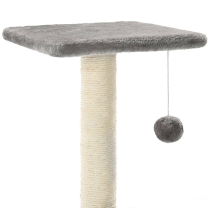 Rascador para gatos de sisal 65 cm gris