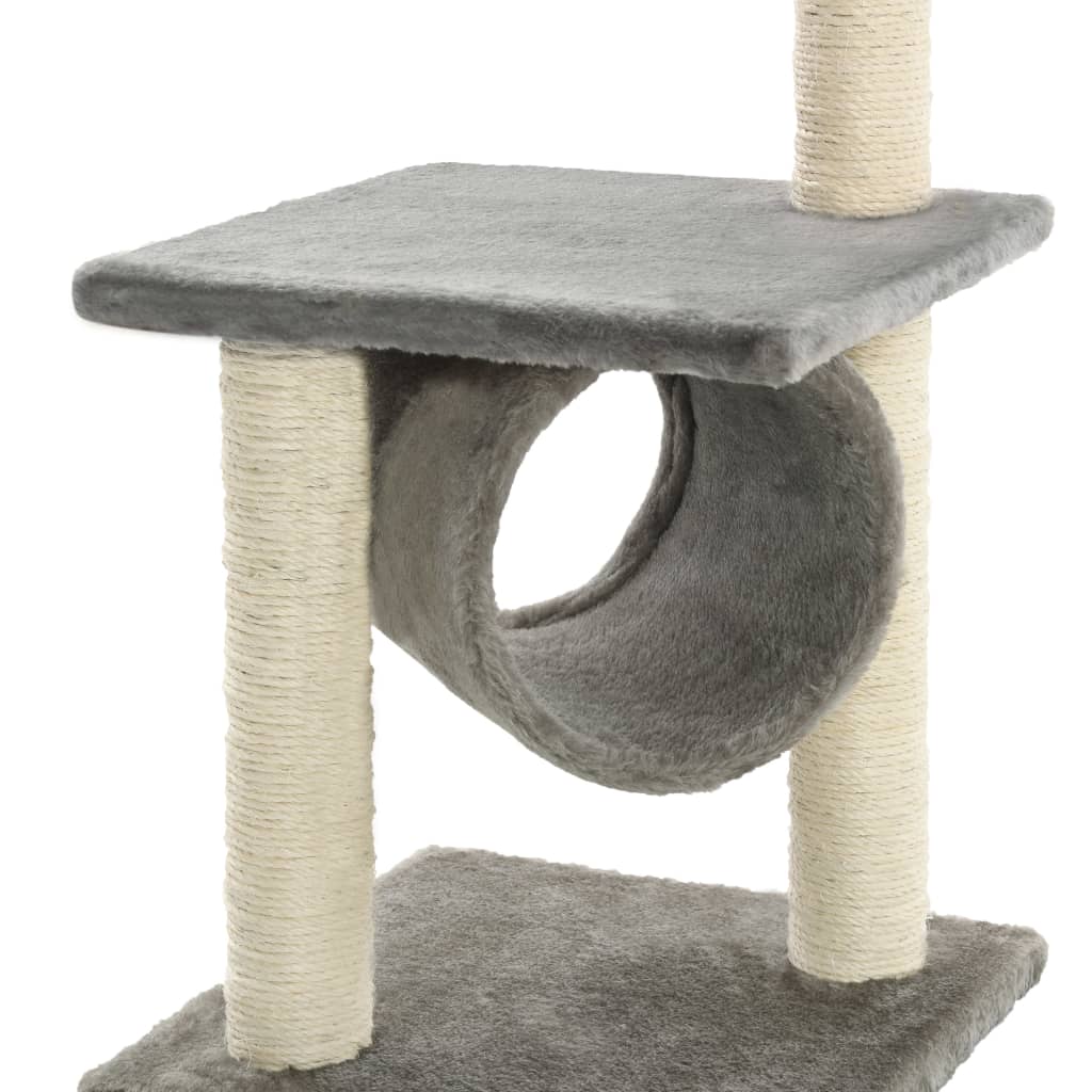 Rascador para gatos de sisal 65 cm gris