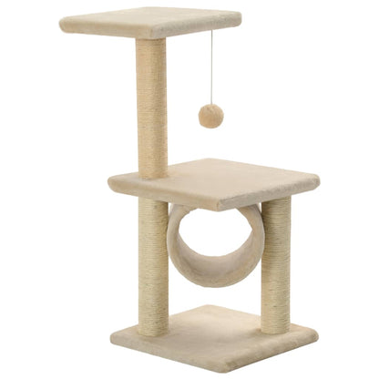 Arbre à chat en sisal 65 cm beige