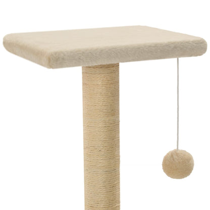 Arbre à chat en sisal 65 cm beige