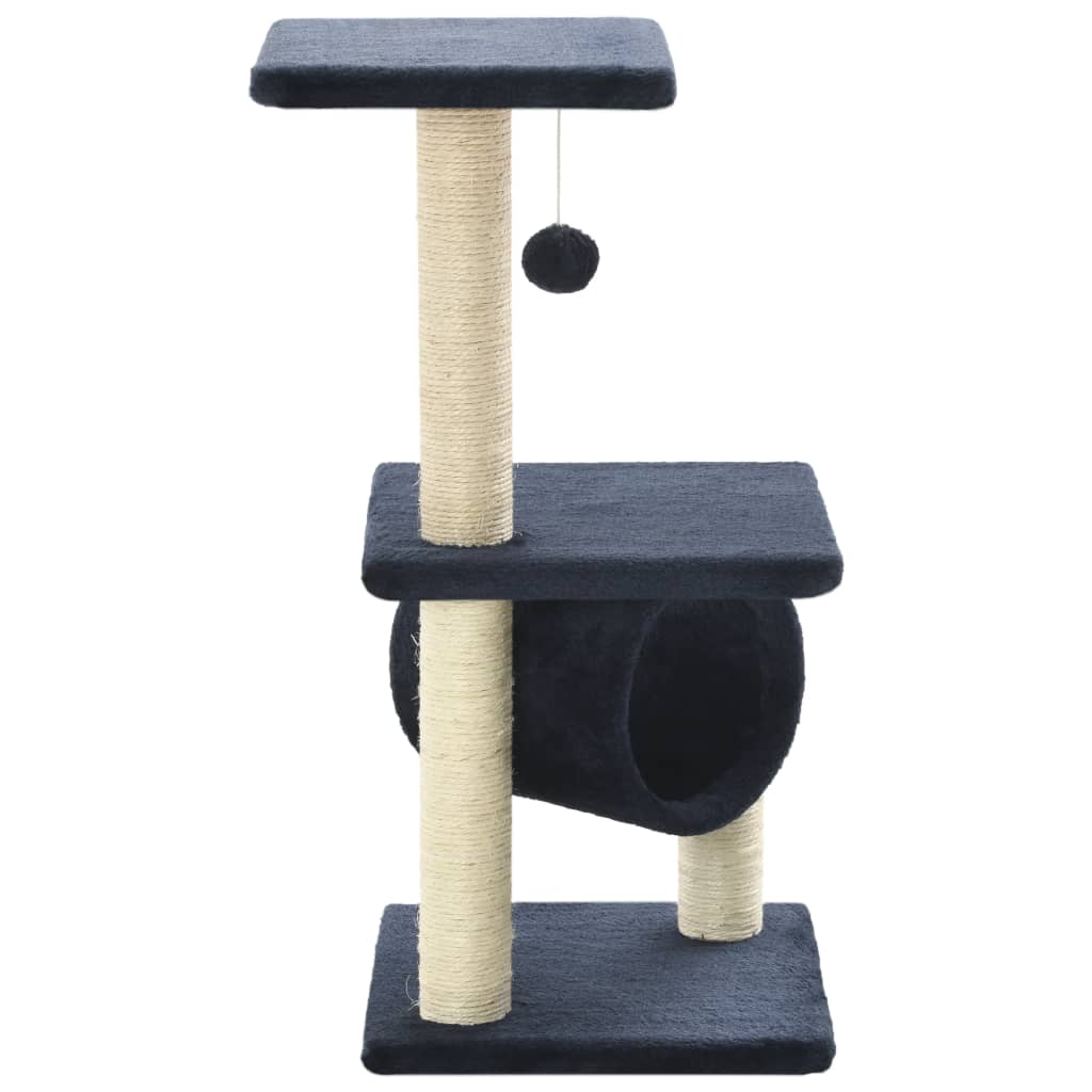 Arbre à chat en sisal 65 cm bleu foncé