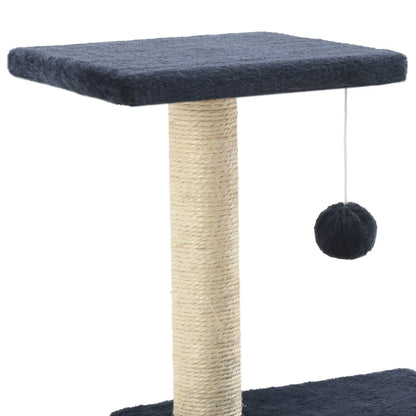 Arbre à chat en sisal 65 cm bleu foncé