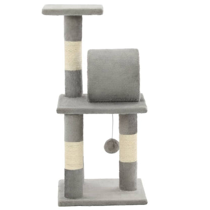 Rascador para gatos de sisal 65 cm gris