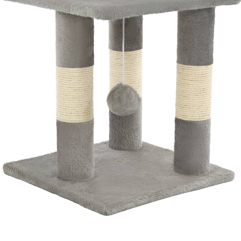 Rascador para gatos de sisal 65 cm gris