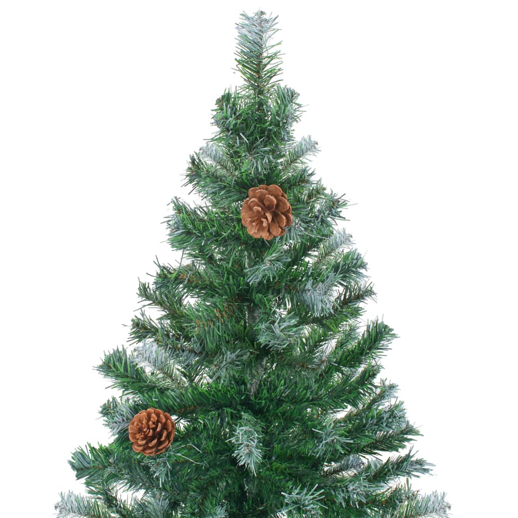 Künstlicher Weihnachtsbaum mit Tannenzapfen 180 cm